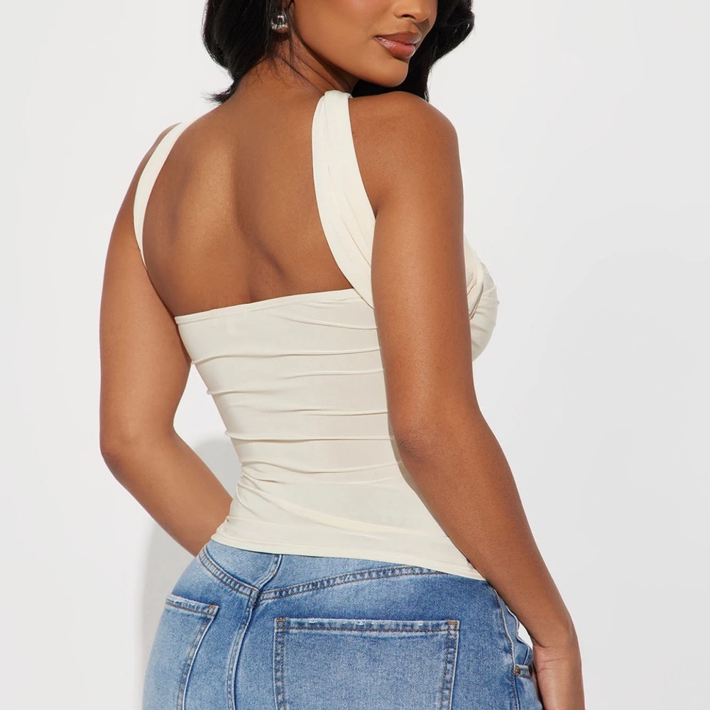 Fashion Nova Cream Tank Top